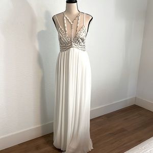 White maxi dress